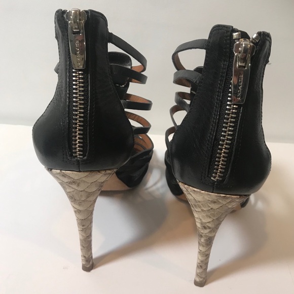 Coach Josey Black Leather Stiletto Heels 8B- used - Picture 5 of 7